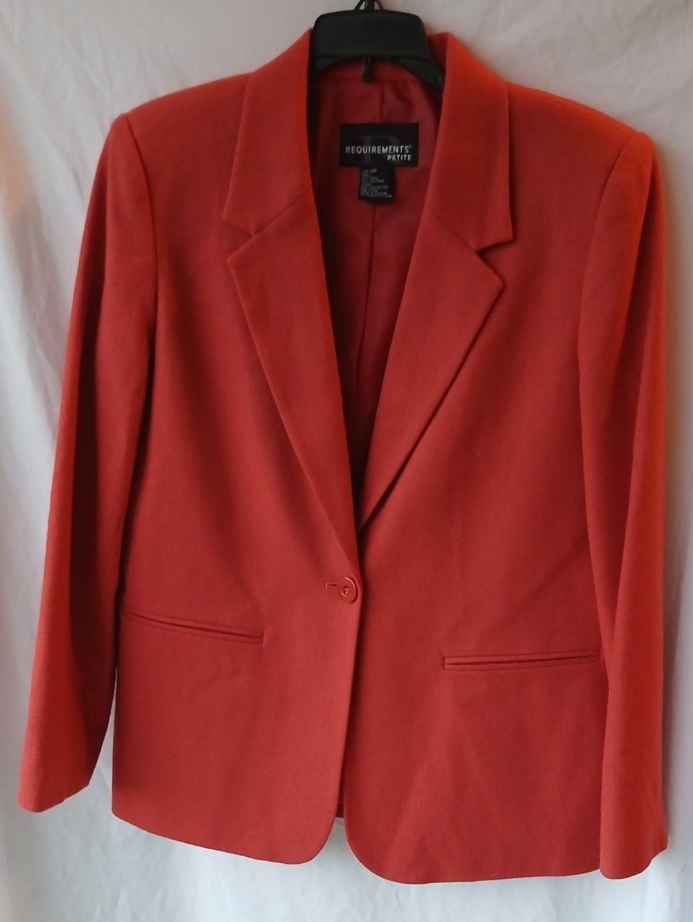 Requirements Petite Coral-Red Tailored Blazer